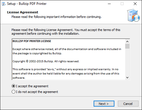 bullzip pdf printer error 1007 ghostscript