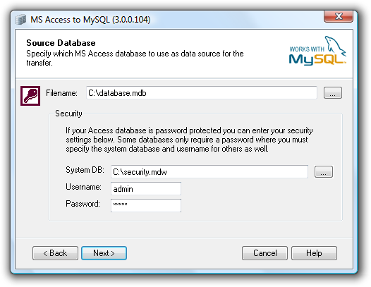 bullzip ms access mysql