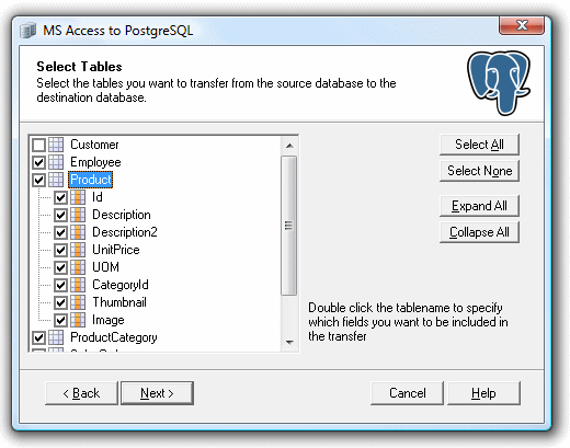 Click to view Access To PostgreSQL 5.5.0.281 screenshot