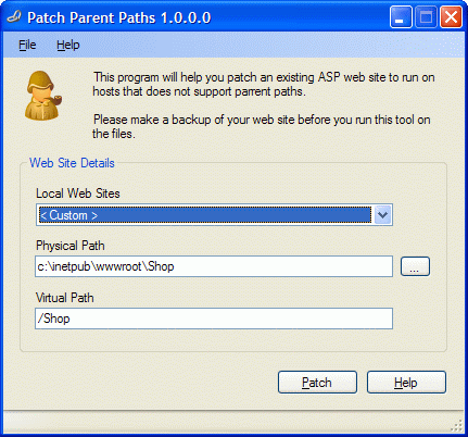 Click to view Patch Parent Paths 1.0.0.0 screenshot