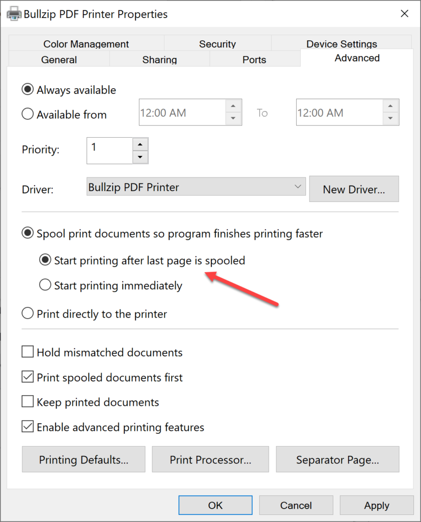 Printing to Virtual Printers Simultaneously – Bullzip Knowledge Base